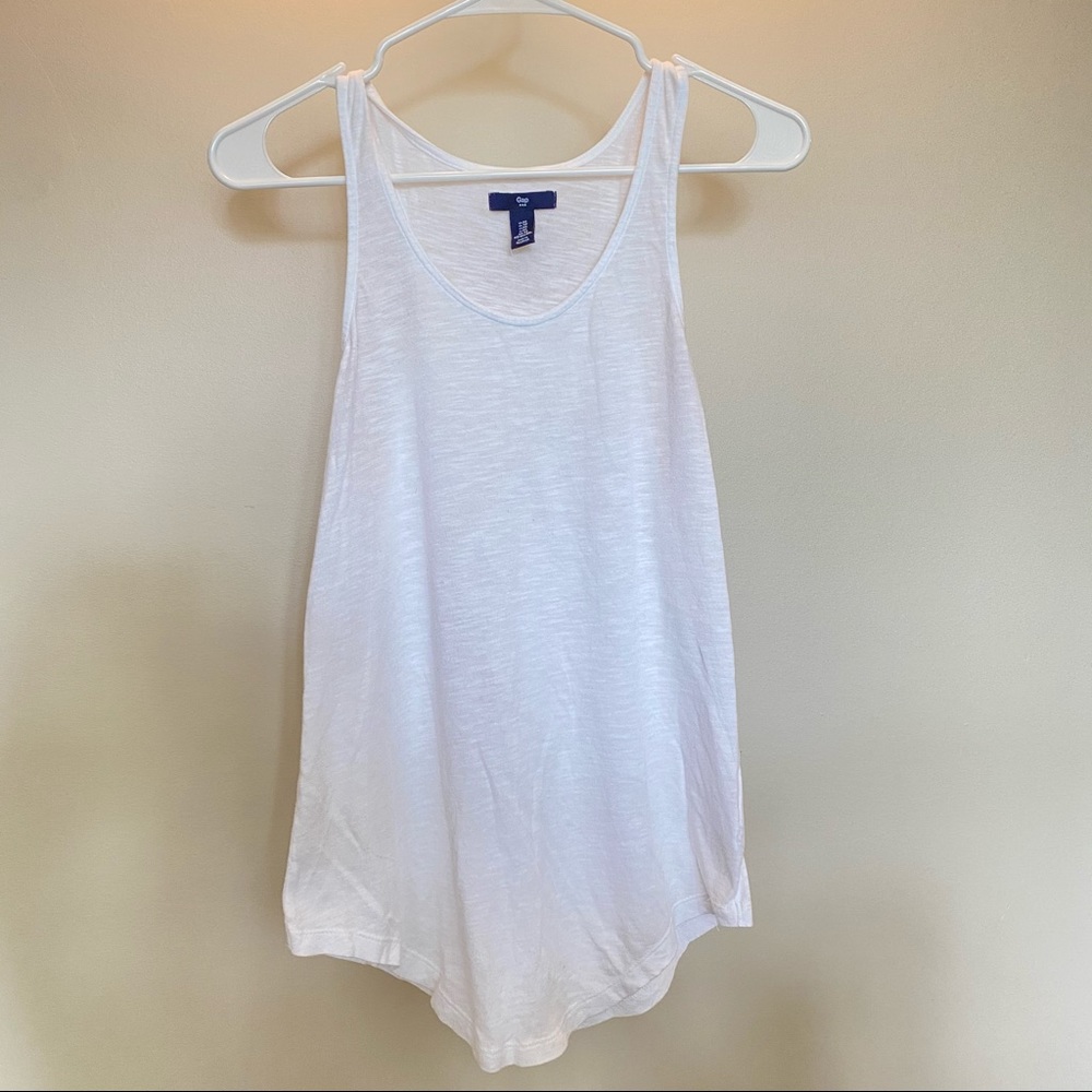 Gap Factory tank top racer back sheer white XS